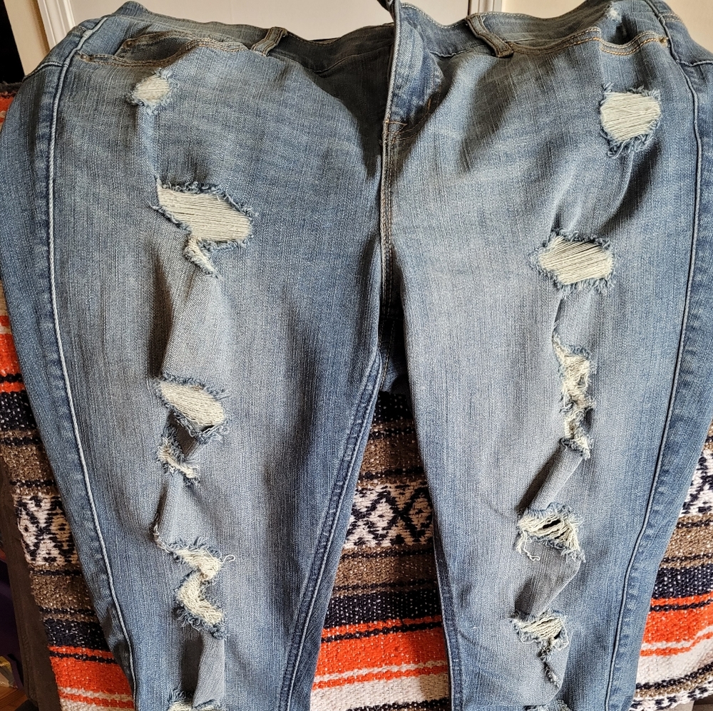 Torrid Bombshell Skinny Ripped Jeans